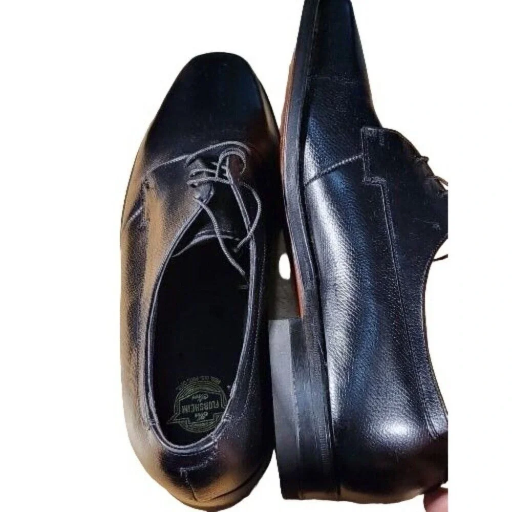 Florsheim Cap Toe Oxford Shoes Men 11 D Black Leather Dress Lace Up Classic Work